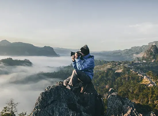 Fotógrafo en la naturaleza